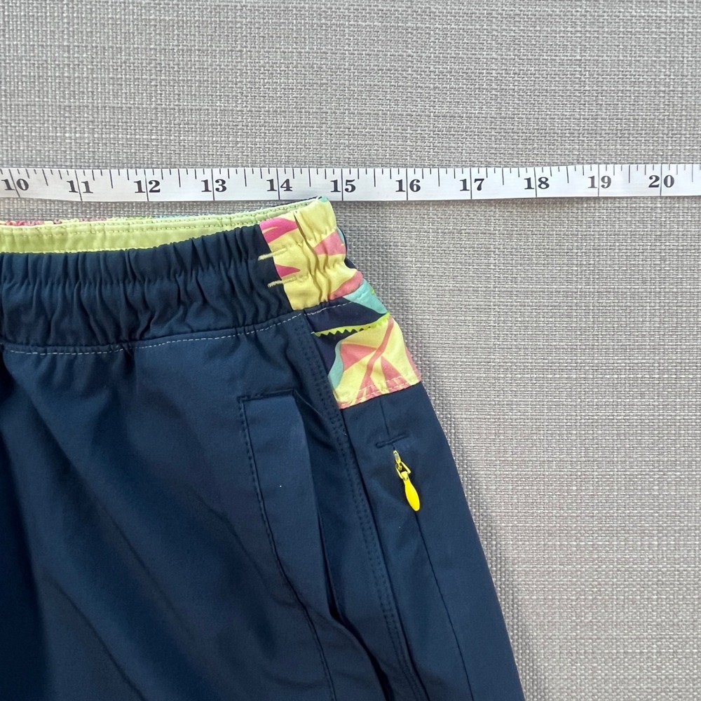 Birddogs Gym Shorts Mens XL Navy Blue Tropical Humming Print Lined Athletic Wear - Picture 5 of 7
